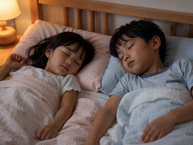 【子どもの夏の睡眠】寝汗・冷房・寝冷え対策で気をつけたいこと